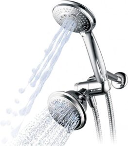 Hydroluxe Full-Chrome 24 Function Ultra Luxury 3-Way 2-in-1 Shower Head Img