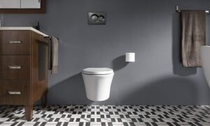 KOHLER K-6299-0 Veil Wall-Hung Elongated Toilet Bowl 2 Img