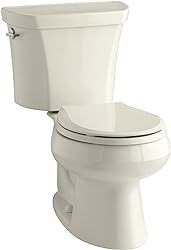 KOHLER Wellworth Two-Piece Round-Front Dual-Flush Toilet Img