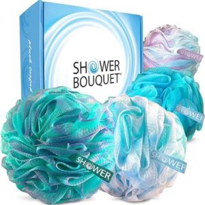 Loofah Bath Sponge Swirl Set XL 75g by Shower Bouquet Img