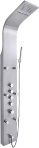 The Perfetto Kitchen and Bath 65 Stainless Steel Multi-Function Shower Panel Img