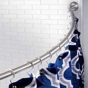 Wholesale Plumbing Adjustable Curved Shower Curtain Rod Img