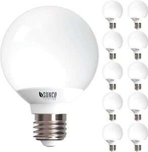 Sunco Lighting 10 Pack G25 LED Globe Img